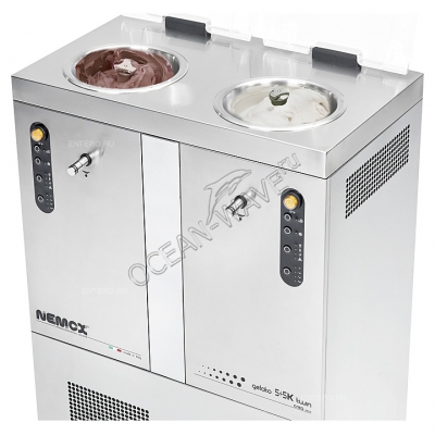 Фризер для мороженого Nemox Gelato 5+5K Crea Twin i-Green - купить в интернет-магазине OCEAN-WAVE.ru