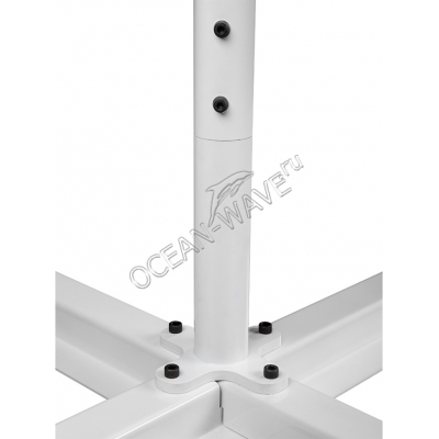 Зонт с центральной опорой 4х4м квадратный (Ткань Oxford 600D) бежевый - купить в интернет-магазине OCEAN-WAVE.ru