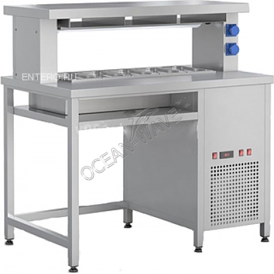 Стол фасовочный для сэндвичей ТТМ СФ-125Н - купить в интернет-магазине OCEAN-WAVE.ru