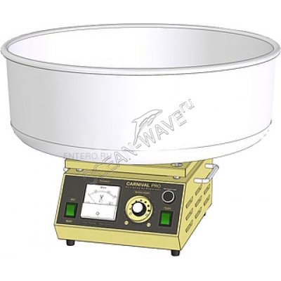 Аппарат для сахарной ваты ТТМ Carnival Pro пластик. ловитель - купить в интернет-магазине OCEAN-WAVE.ru