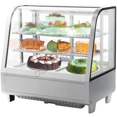 Витрина холодильная Koreco RTW100L серебристая - купить в интернет-магазине OCEAN-WAVE.ru