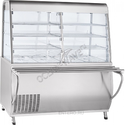 Прилавок-витрина Abat ПВВ(Н)-70Т-С-01-НШ - купить в интернет-магазине OCEAN-WAVE.ru