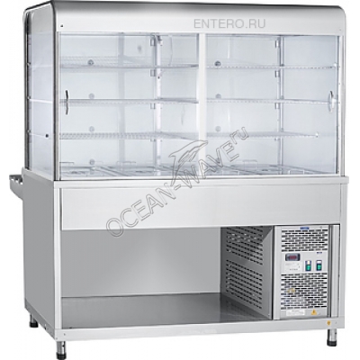 Прилавок-витрина Abat ПВВ(Н)-70КМ-С-03-НШ кашир. - купить в интернет-магазине OCEAN-WAVE.ru
