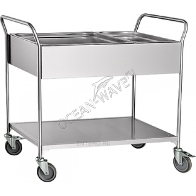 Тележка для сбора посуды Abat ТС-100 - купить в интернет-магазине OCEAN-WAVE.ru