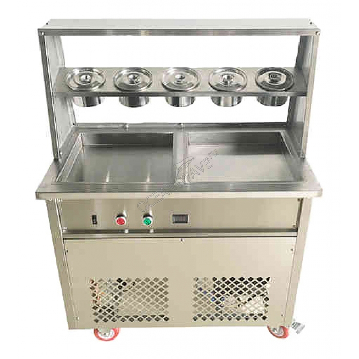 Фризер для жареного мороженого Foodatlas KCB-2F (контейнеры, световой короб, 2 компрессора) - купить в интернет-магазине OCEAN-WAVE.ru