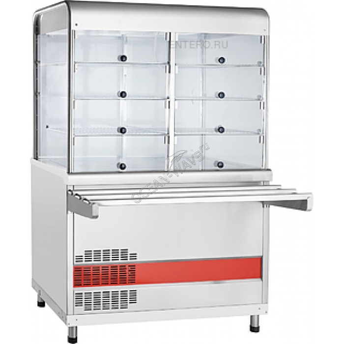 Прилавок-витрина Abat ПВВ(Н)-70КМ-С-НШ кашир. - купить в интернет-магазине OCEAN-WAVE.ru