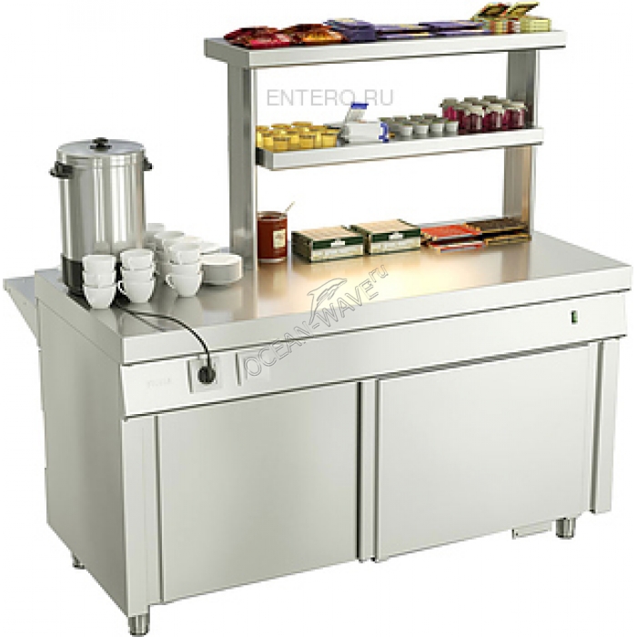 Прилавок для горячих напитков ATESY Ривьера без полки, 1200 мм - купить в интернет-магазине OCEAN-WAVE.ru