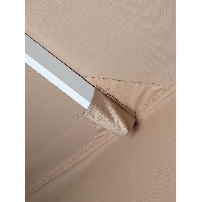 Зонт с центральной опорой 4х4м квадратный (Ткань Oxford 600D) бежевый - купить в интернет-магазине OCEAN-WAVE.ru