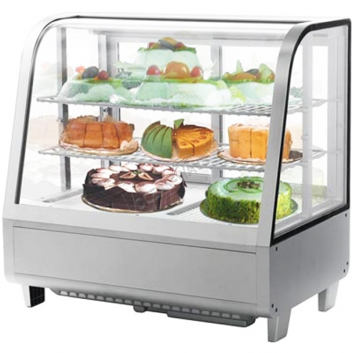 Витрина холодильная Koreco RTW100L серебристая - купить в интернет-магазине OCEAN-WAVE.ru