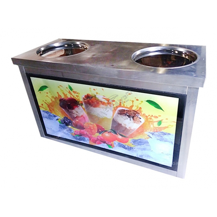 Фризер для жареного мороженого Foodatlas KCB-2Y (световой короб) - купить в интернет-магазине OCEAN-WAVE.ru
