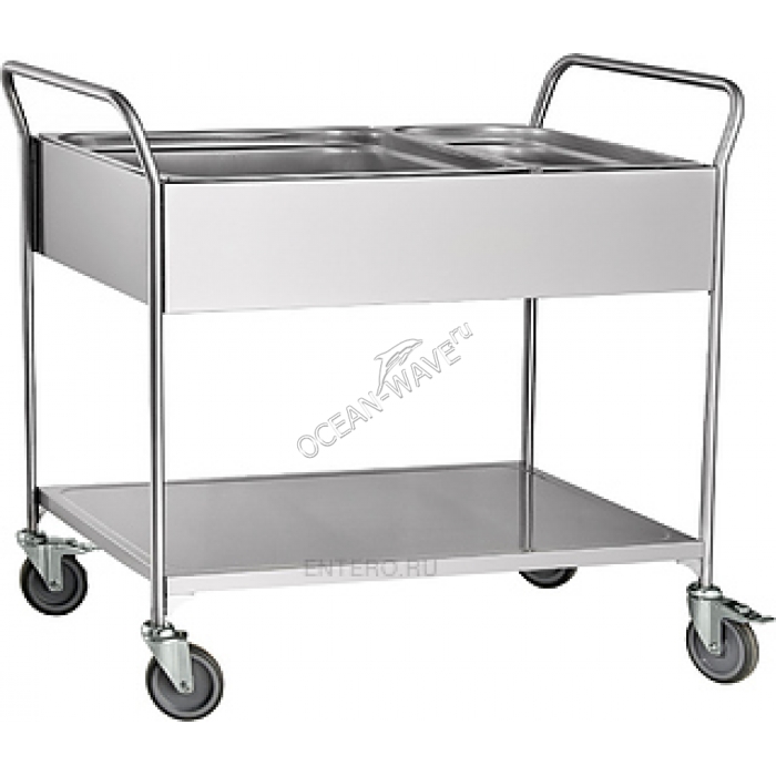 Тележка для сбора посуды Abat ТС-100 - купить в интернет-магазине OCEAN-WAVE.ru