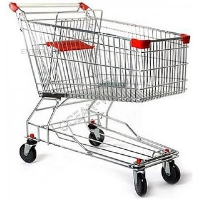 Тележка покупательская EKSI ESX-125A TPR красная - купить в интернет-магазине OCEAN-WAVE.ru