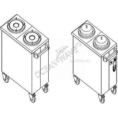 Диспенсер для тарелок Kovinastroj (Kogast) 2TCC32-V - купить в интернет-магазине OCEAN-WAVE.ru
