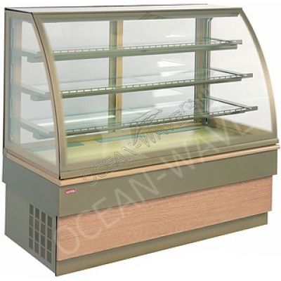 Витрина кондитерская UNIS Georgia III 150 double glass, gold - купить в интернет-магазине OCEAN-WAVE.ru