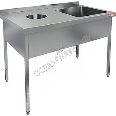 Ванна моечная HICOLD НДСО1М-12/6БП (раковина 500х400х250) - купить в интернет-магазине OCEAN-WAVE.ru