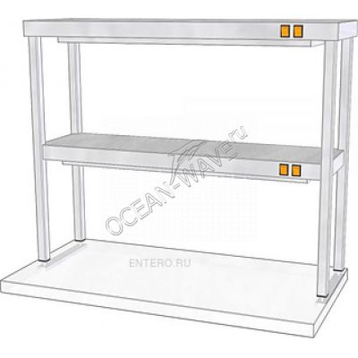 Полка тепловая ТТМ ПНПК2-130/4 - купить в интернет-магазине OCEAN-WAVE.ru