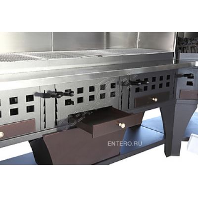 Гриль предвижной на углях для стейков PEVA B/B 200 - купить в интернет-магазине OCEAN-WAVE.ru