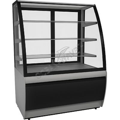 Витрина кондитерская KAYMAN K-ВК-1300 люкс серебро - купить в интернет-магазине OCEAN-WAVE.ru