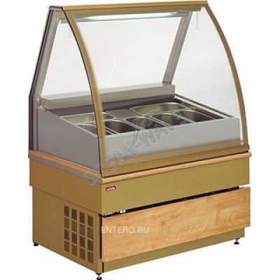 Витрина для мороженого UNIS Georgia III 1000 gold - купить в интернет-магазине OCEAN-WAVE.ru