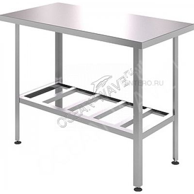 Стол производственный Cryspi СРЦЦ Э РП 1300х500х870 - купить в интернет-магазине OCEAN-WAVE.ru