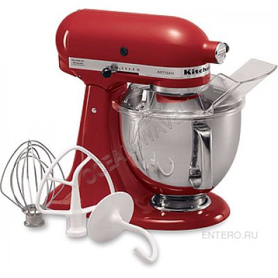 Миксер планетарный KitchenAid 5KSM125EER красный - купить в интернет-магазине OCEAN-WAVE.ru