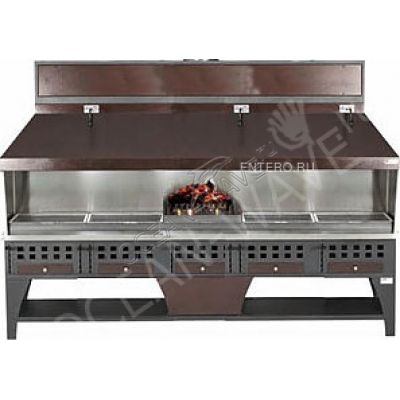 Гриль на углях для стейков PEVA BL 250 с жаровней - купить в интернет-магазине OCEAN-WAVE.ru