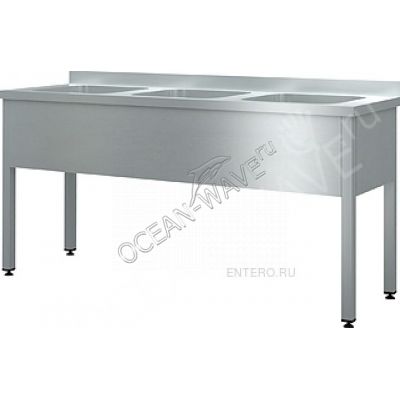 Ванна моечная Cryspi Chef ВМ3 17/6 - купить в интернет-магазине OCEAN-WAVE.ru