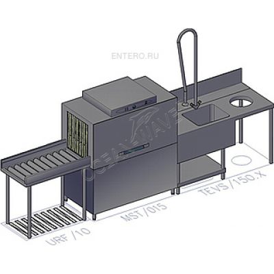 Тоннельная посудомоечная машина MACH MST/015 - купить в интернет-магазине OCEAN-WAVE.ru