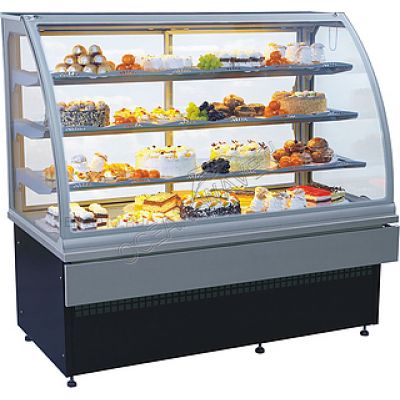 Прилавок кондитерский ES-SYSTEM CARINA 02 1,0 серебро - купить в интернет-магазине OCEAN-WAVE.ru