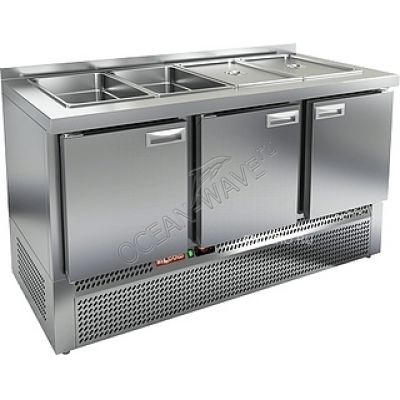 Стол для салатов HICOLD SLE3-111GN без крышки - купить в интернет-магазине OCEAN-WAVE.ru