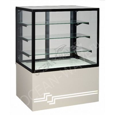 Витрина кондитерская UNIS Cube 100 серая - купить в интернет-магазине OCEAN-WAVE.ru