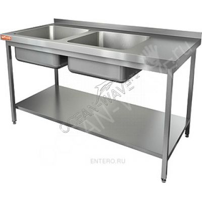 Ванна моечная HICOLD НСО2М-15/7БПЛ ЭЦ - купить в интернет-магазине OCEAN-WAVE.ru