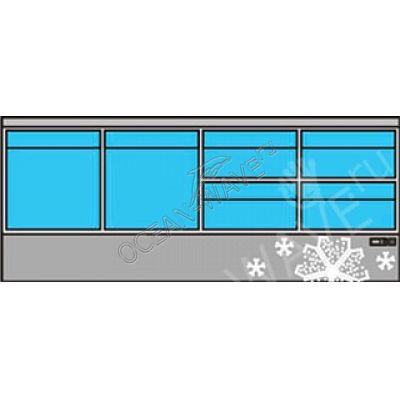 Стол холодильный Кобор NC6-2D4B - купить в интернет-магазине OCEAN-WAVE.ru