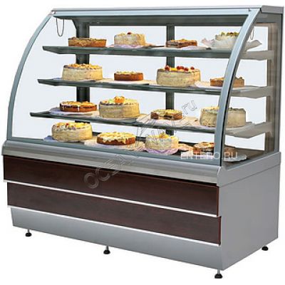 Прилавок кондитерский ES-SYSTEM CARINA 02 1,0 вишня, золото - купить в интернет-магазине OCEAN-WAVE.ru