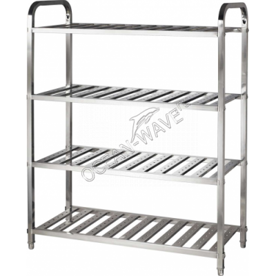 Стеллаж кухонный Starfood 1000х500х1550-4Р - купить в интернет-магазине OCEAN-WAVE.ru