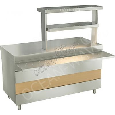 Прилавок для горячих напитков ATESY Ривьера без полки, 1500 мм - купить в интернет-магазине OCEAN-WAVE.ru