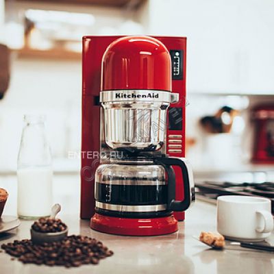 Кофеварка KitchenAid 5KCM0802EER красная - купить в интернет-магазине OCEAN-WAVE.ru