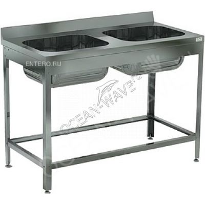 Ванна моечная Кобор ВМЦ/2-120/70/430 - купить в интернет-магазине OCEAN-WAVE.ru