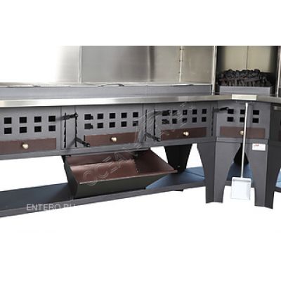 Гриль предвижной на углях для стейков PEVA B/B 150 - купить в интернет-магазине OCEAN-WAVE.ru