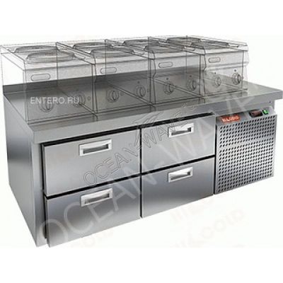 Стол холодильный HICOLD GN 22/TN LT SH - купить в интернет-магазине OCEAN-WAVE.ru