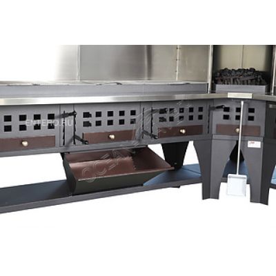 Гриль предвижной на углях для стейков PEVA B/B 200 - купить в интернет-магазине OCEAN-WAVE.ru