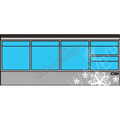 Стол холодильный Кобор NC71-3D2B - купить в интернет-магазине OCEAN-WAVE.ru