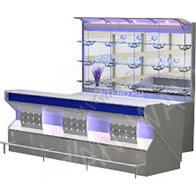 Стойка барная Cryspi Джаз 2000 мм (прямая) - купить в интернет-магазине OCEAN-WAVE.ru