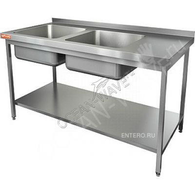 Ванна моечная HICOLD НСО2М-15/6БПЛ ЭН - купить в интернет-магазине OCEAN-WAVE.ru