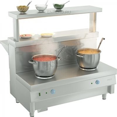 Мармит ATESY Ривьера (для первых блюд, 2-конфорочный) - купить в интернет-магазине OCEAN-WAVE.ru