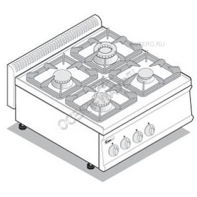 Плита газовая Tecnoinox PC70G7 - купить в интернет-магазине OCEAN-WAVE.ru