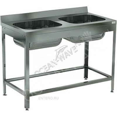 Ванна моечная Кобор ВМЦ/2-140/70/430 - купить в интернет-магазине OCEAN-WAVE.ru
