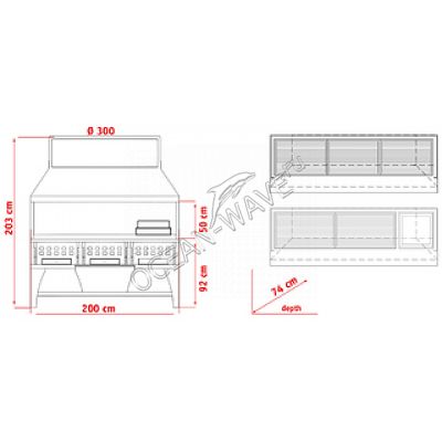 Гриль на углях для стейков PEVA BL 200 - купить в интернет-магазине OCEAN-WAVE.ru