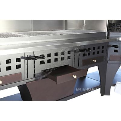 Гриль на углях для стейков PEVA BL 250 с жаровней - купить в интернет-магазине OCEAN-WAVE.ru