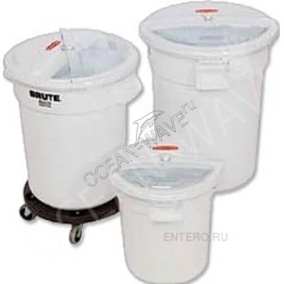 Контейнер для хранения Rubbermaid Brute FG263200WHT (без крышки) - купить в интернет-магазине OCEAN-WAVE.ru